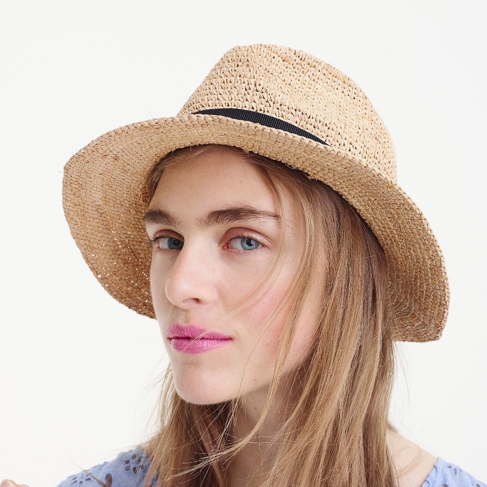 New JCREW Packable Straw Hat - Picture 4 of 4